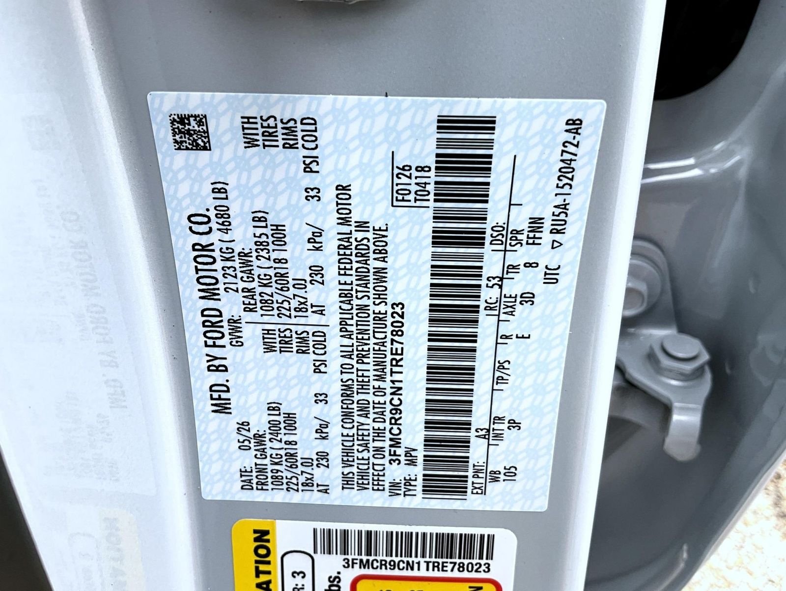 New 2026 Space White Metallic Ford Outer Banks image 27