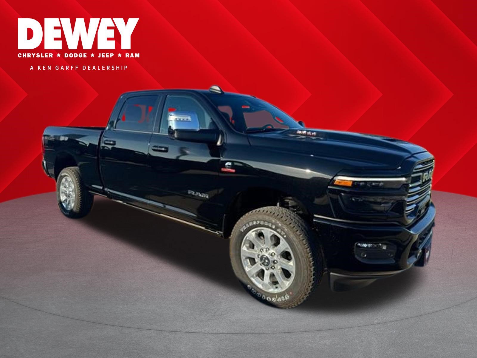 New 2026 Diamond Black Crystal Pearl-Coat Exterior Paint RAM Laramie image 1