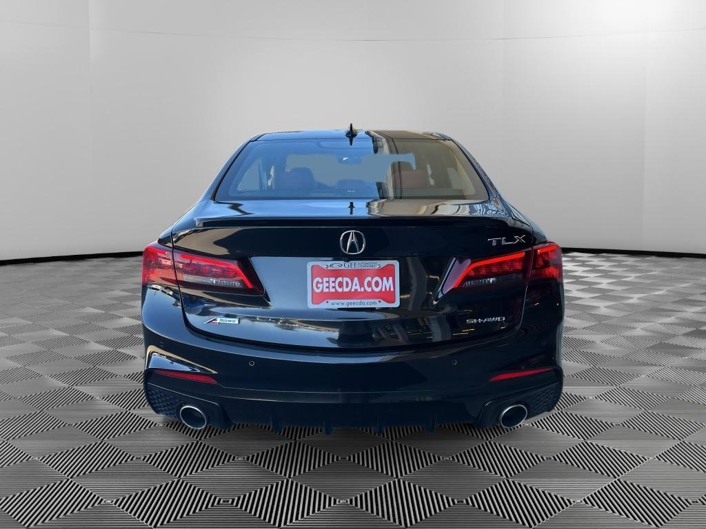 Used 2019 Crystal Black Pearl Acura w/A-Spec Pkg Red Leather image 5