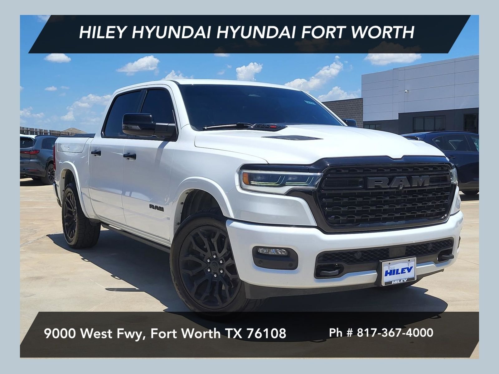 Used 2025 Bright White Clearcoat Ram Limited image 1