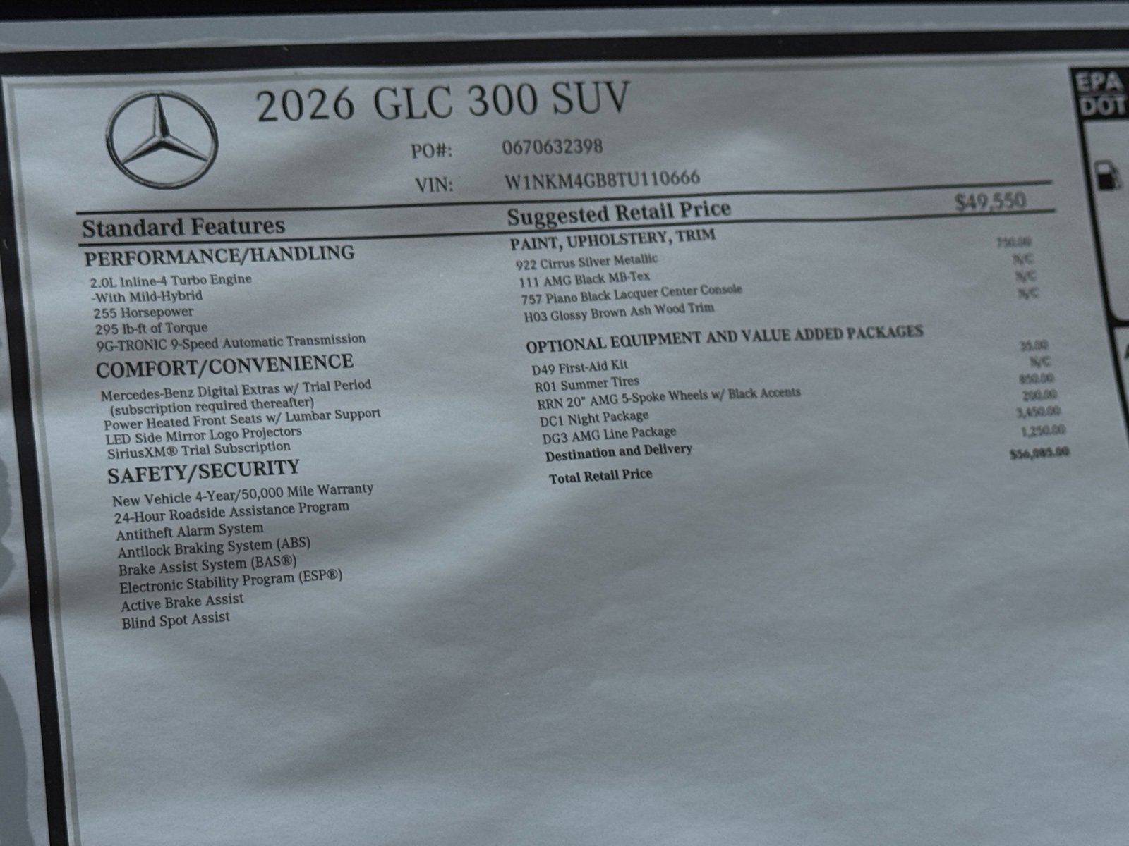 New 2026 Cirrus Silver Metallic Mercedes-Benz GLC 300 image 44