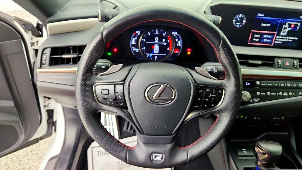 Used 2021 Ultra White Lexus ES 350 F SPORT w/ F SPORT Heated Leather Steering Wheel image 13
