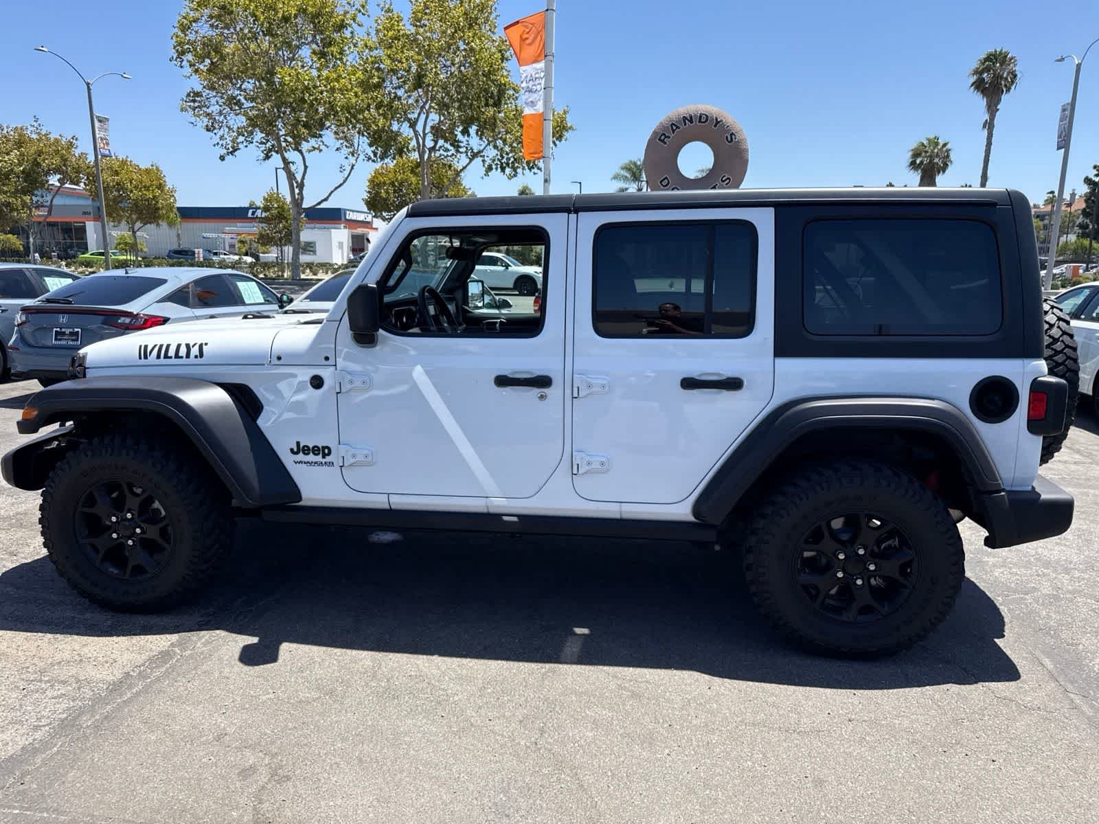 Used 2021 Bright White Clearcoat Jeep Unlimited Willys Sport image 21