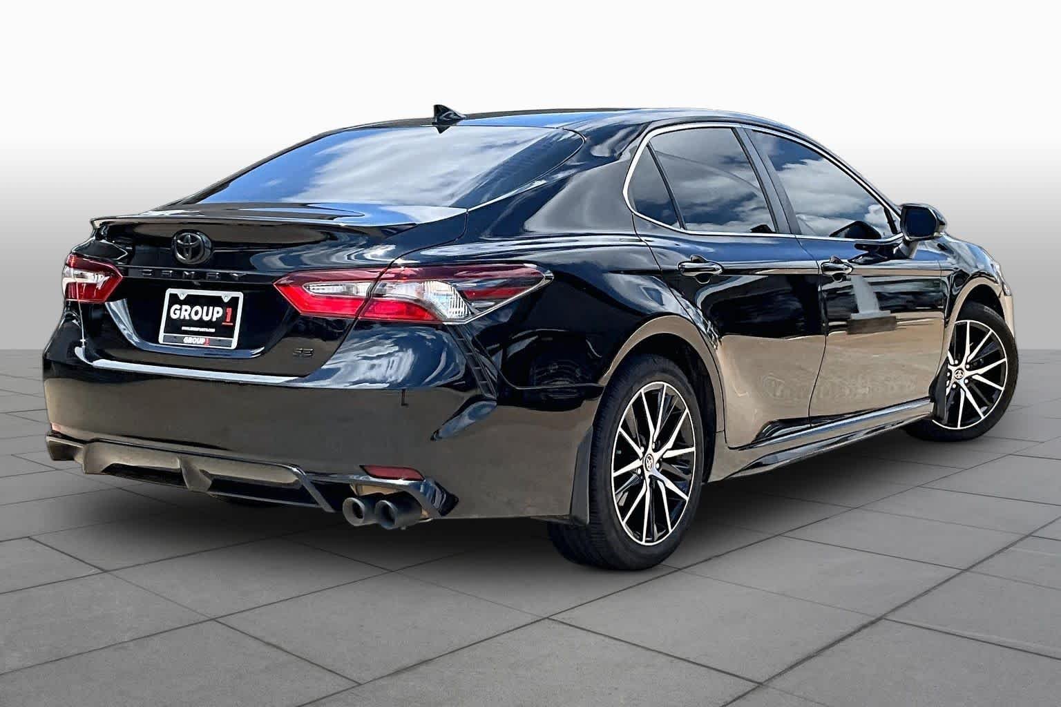 Used 2023 Midnight Black Metallic Toyota SE Nightshade image 12