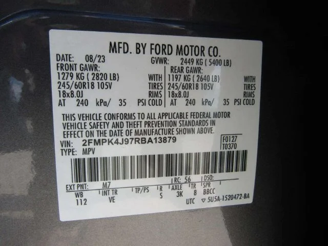Used 2024 Gray Metallic Ford SEL image 27