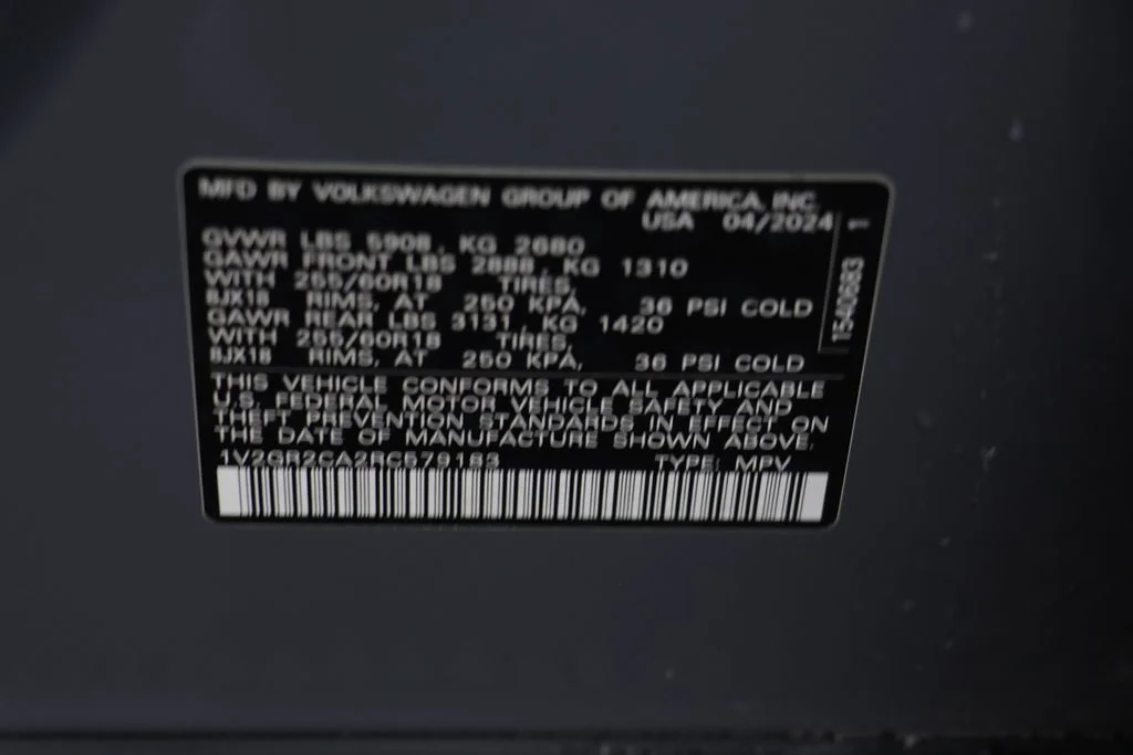 Used 2024 Pure Gray Volkswagen 2.0T Peak Edition SEL image 24