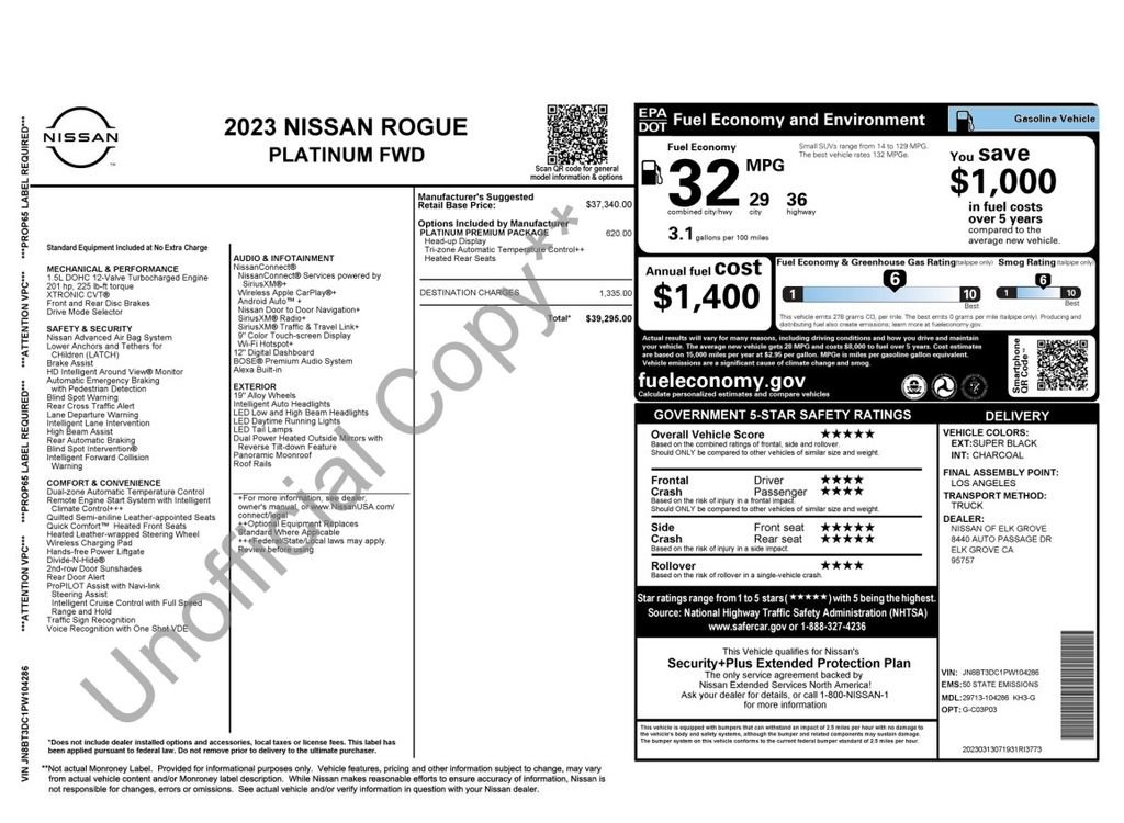 Used 2023 Black Nissan Platinum image 4
