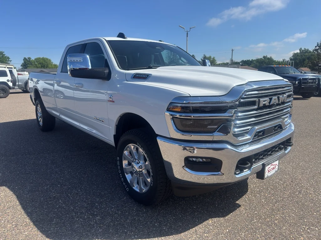 New 2026 Bright White Clear-Coat Exterior Paint RAM Laramie image 3
