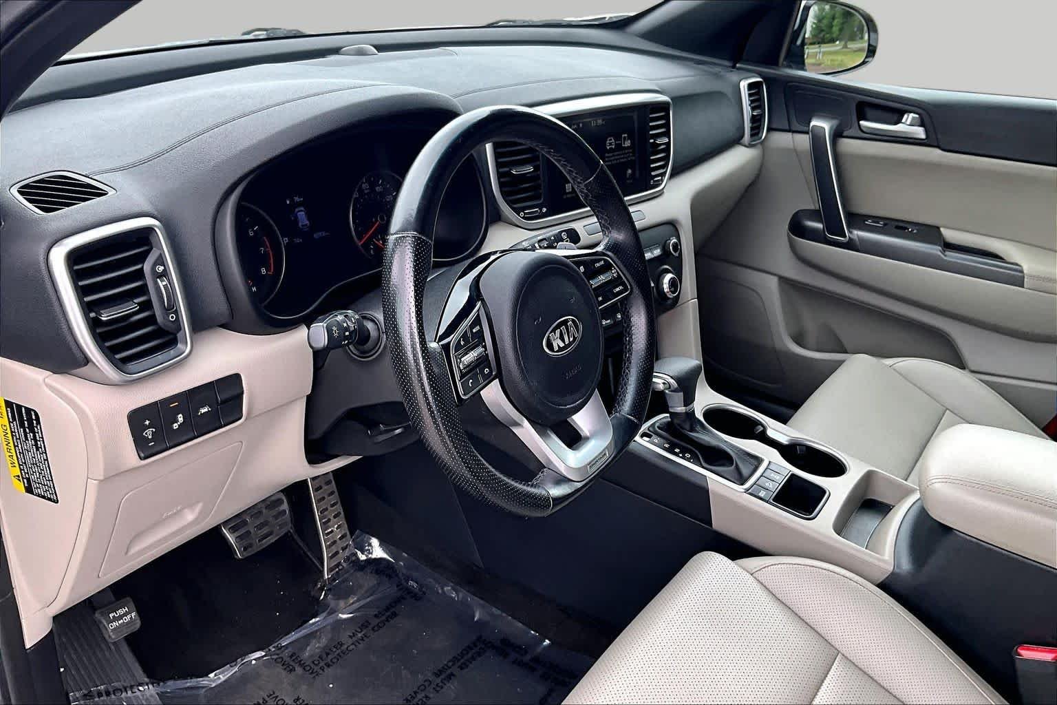 Used 2021 Sparkling Silver Kia S image 18