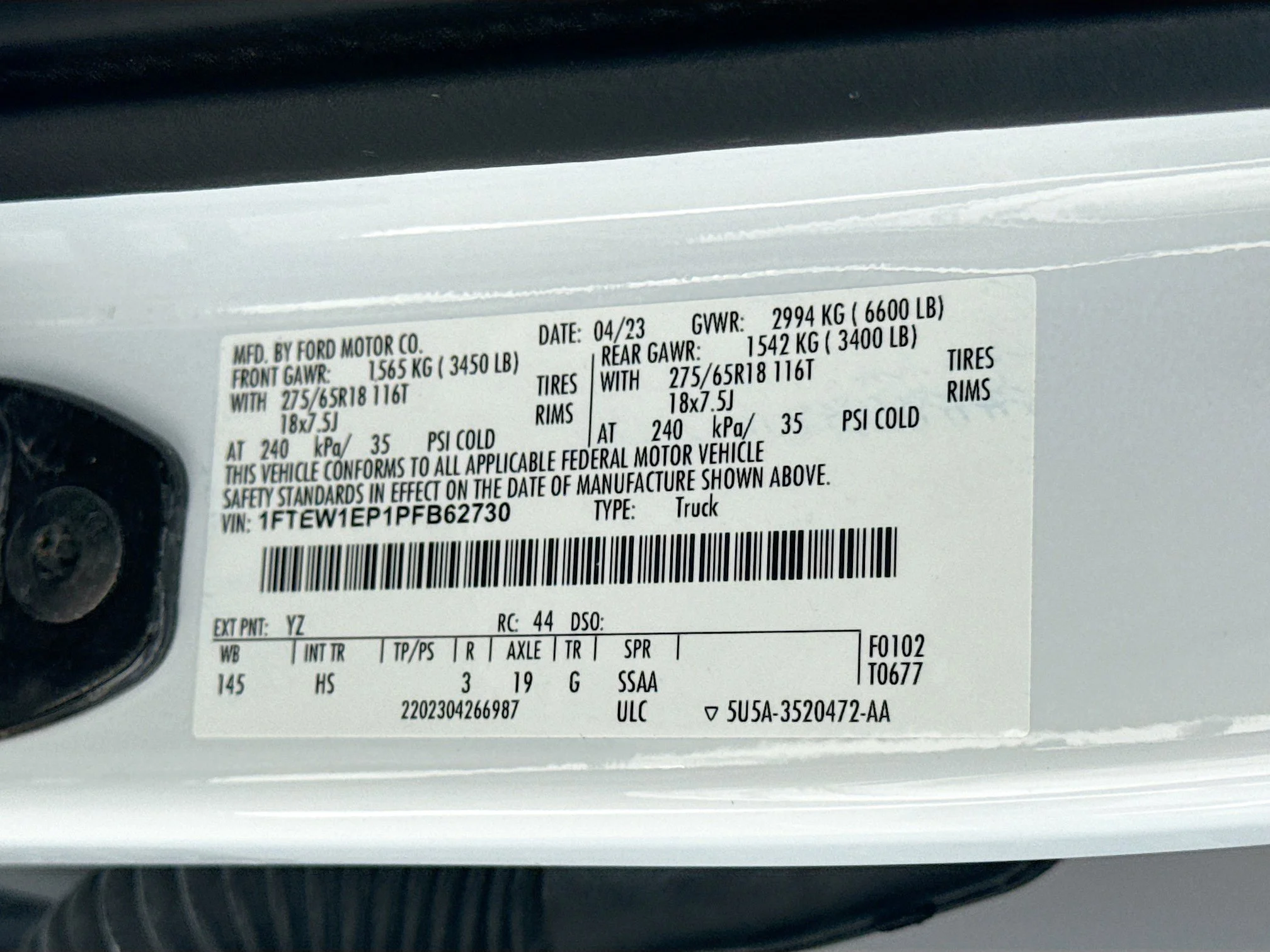 Used 2023 Oxford White Ford LARIAT image 42