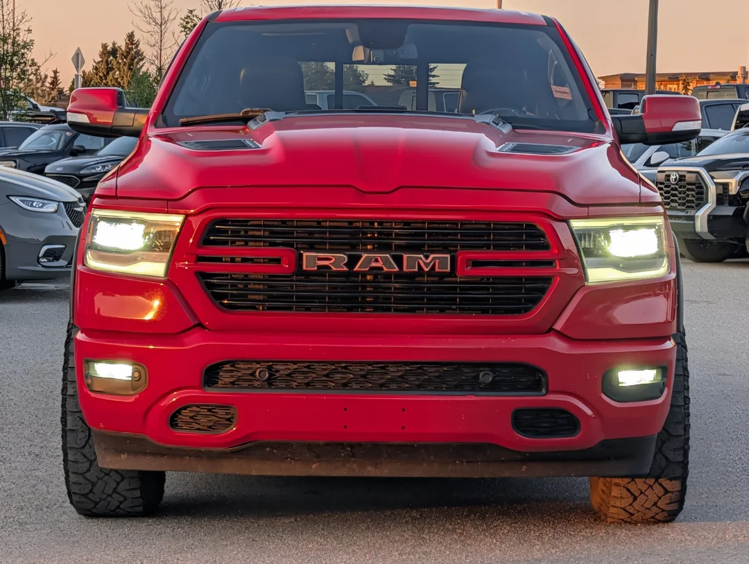 Used 2019 Red RAM Sport - Leather - Level II - Dual Pane Sunroof - Sport Hood - 8.4 Touchscreen image 3