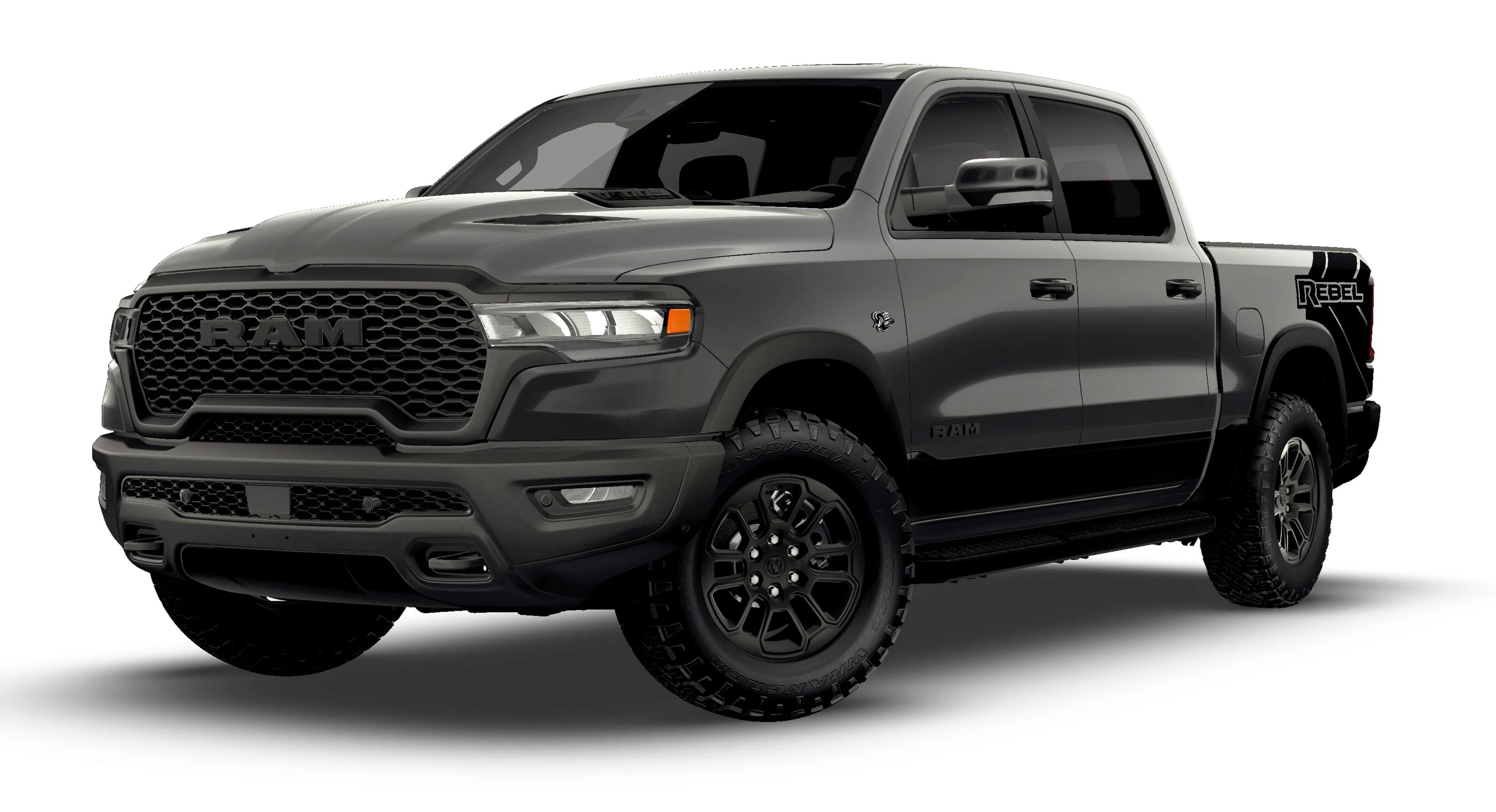 New 2026 Granite Crystal Metallic Clear-Coat Exterior Paint RAM Rebel image 13