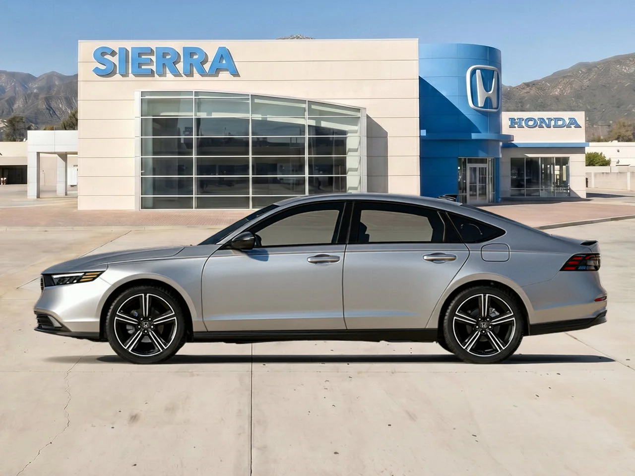 New 2026 Solar Silver Metallic Honda Sport Hybrid image 2
