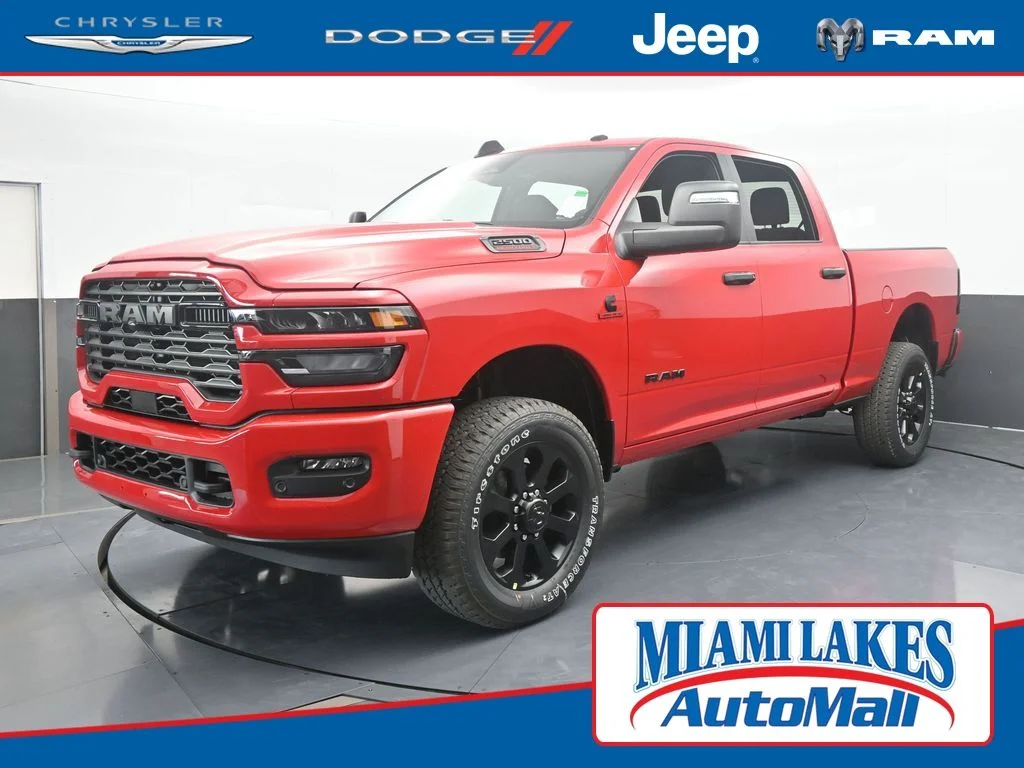 New 2026 Flame Red Clear-Coat Exterior Paint RAM Big Horn image 1