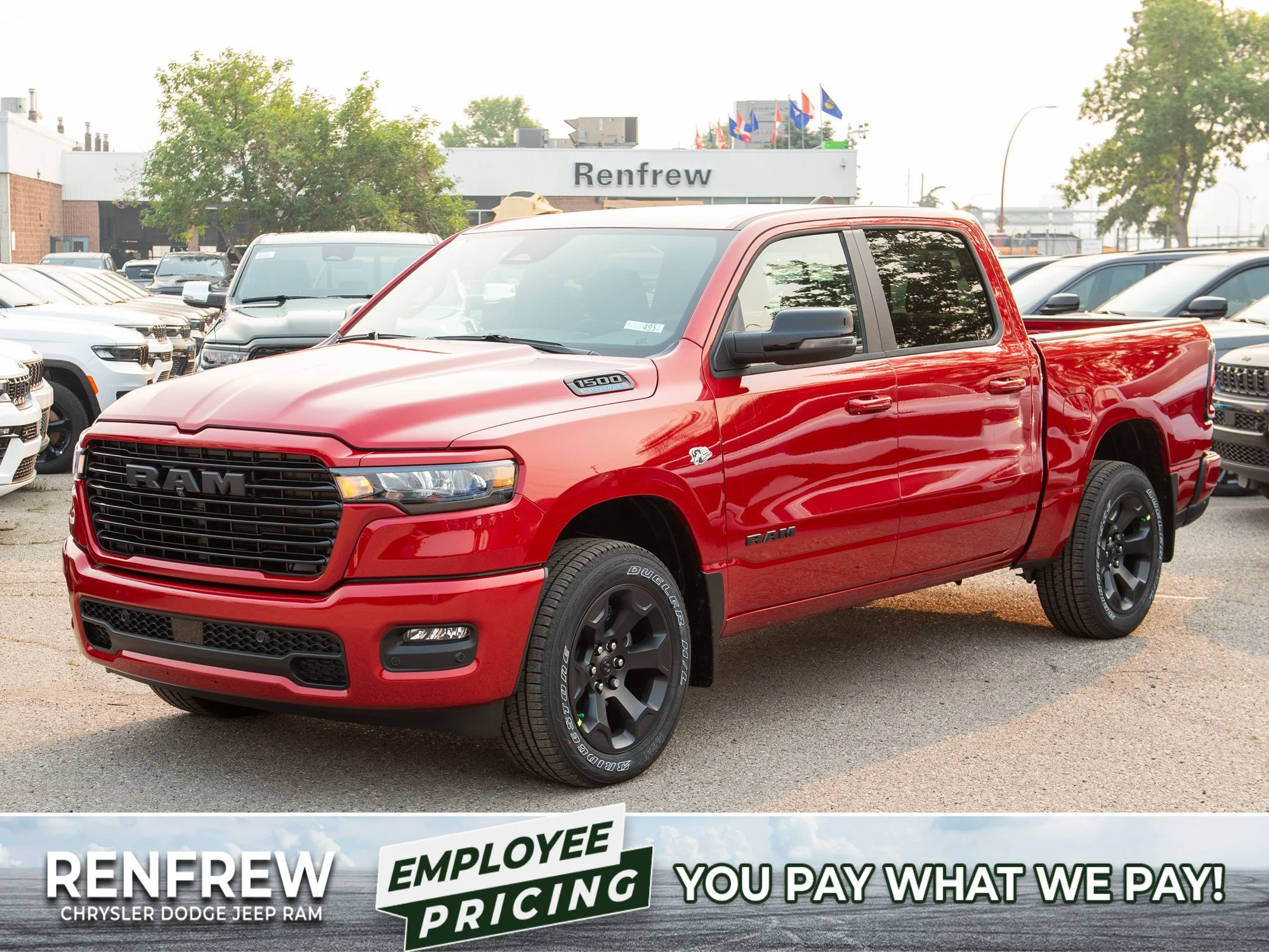 New 2026 Red RAM Sport* Crew Cab 4x4, HEMI V8 image 1