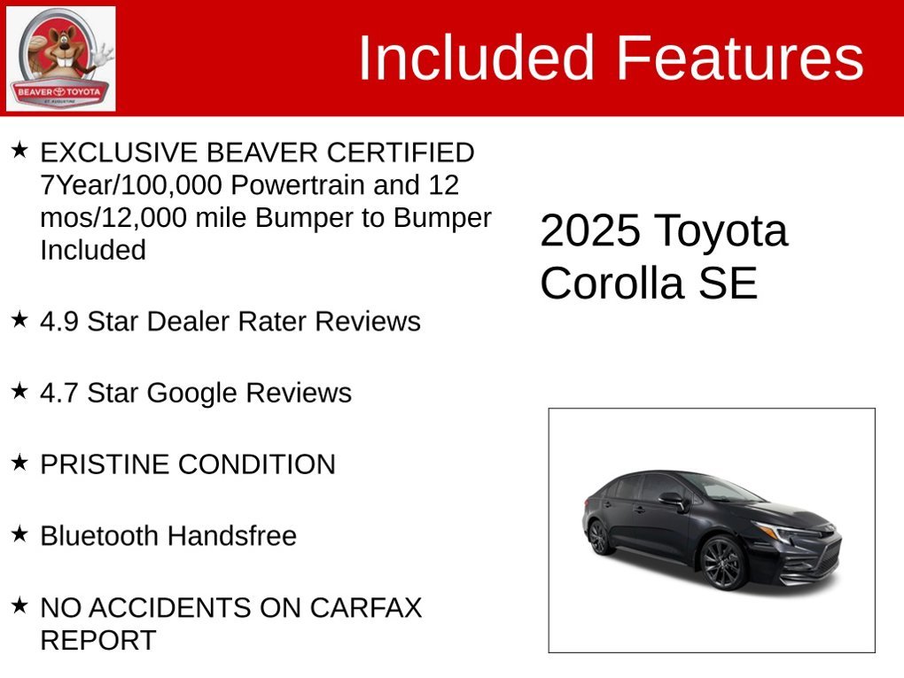 Used 2025 Black Toyota SE image 4