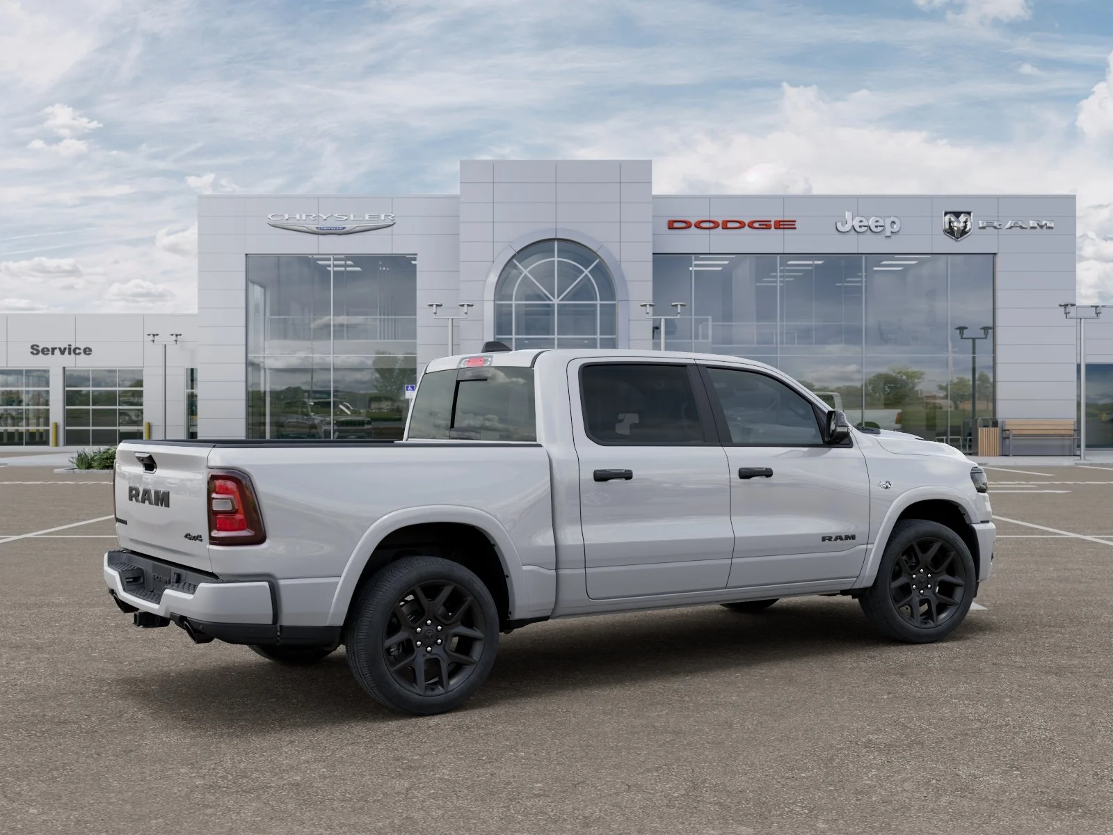 New 2026 Ivory White Tri-Coat Pearl-Coat Exterior Paint RAM Laramie image 30