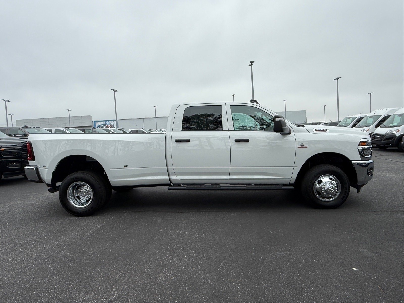 New 2026 Bright White Clear-Coat Exterior Paint RAM Tradesman Crew Cab 4x4 8
