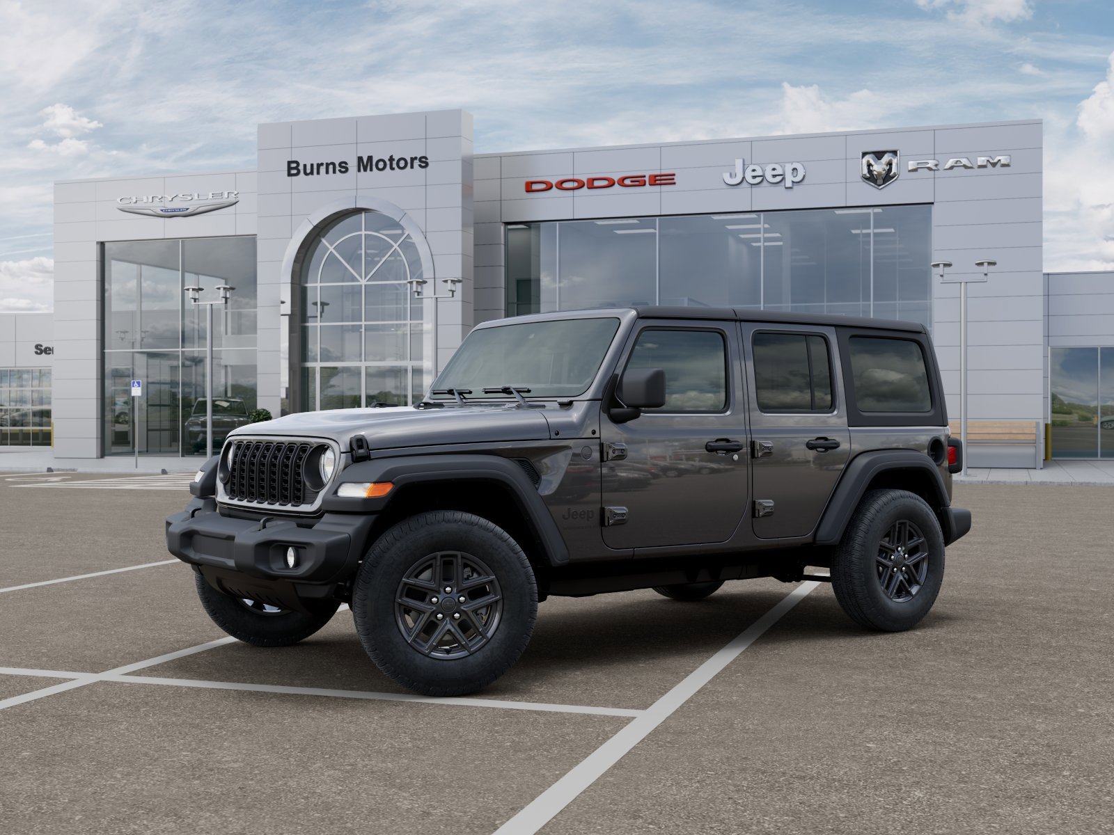 New 2026 Granite Crystal Metallic Clear-Coat Exterior Paint Jeep Sport 4-Door image 2