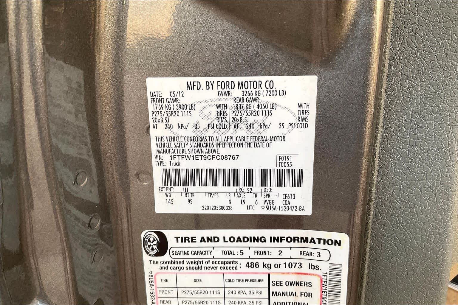 Used 2012 Sterling Gray Metallic Ford Platinum image 31