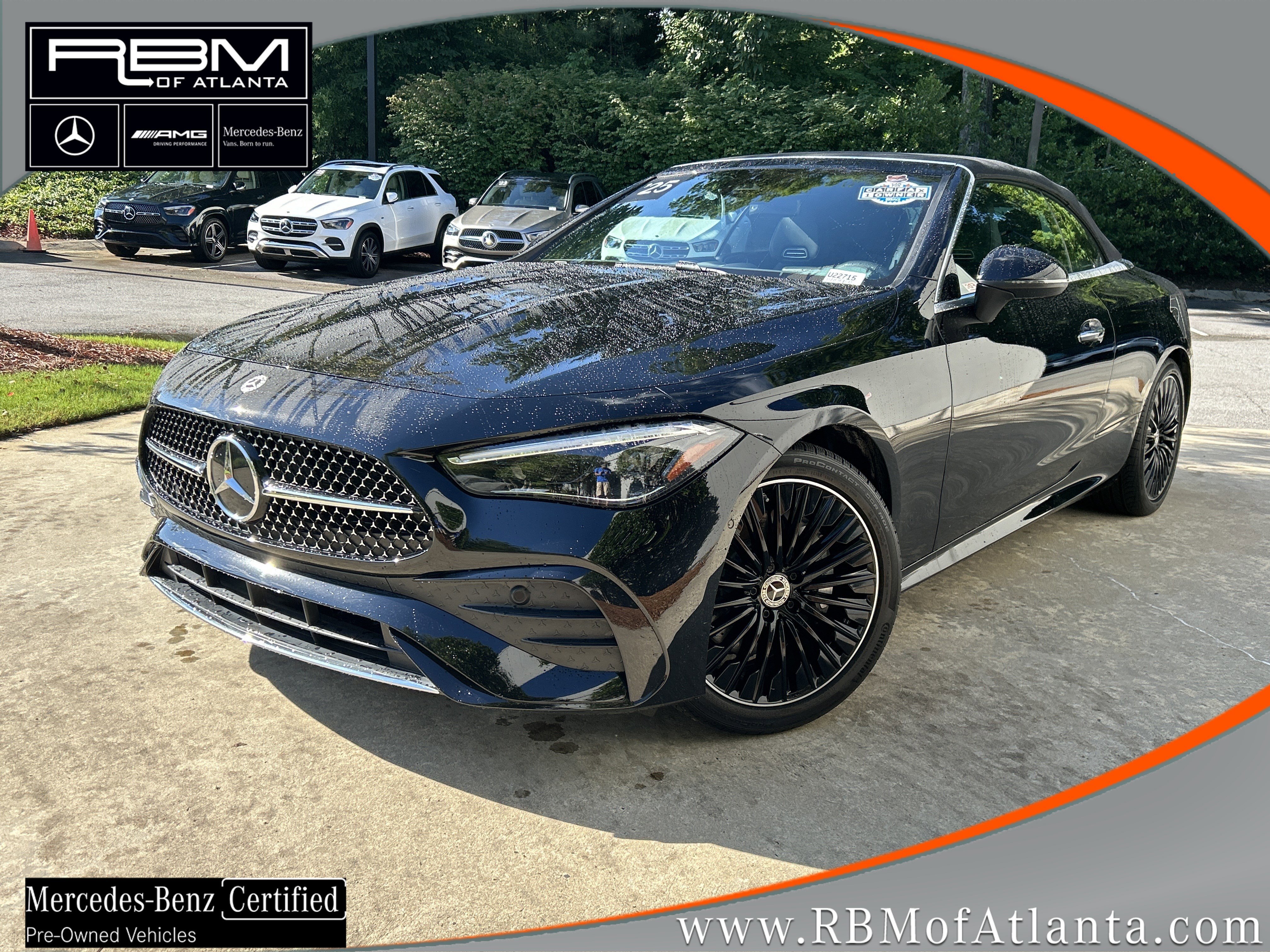 Certified Used 2025 Black Mercedes-Benz CLE 300 4MATIC® Cabriolet image 1