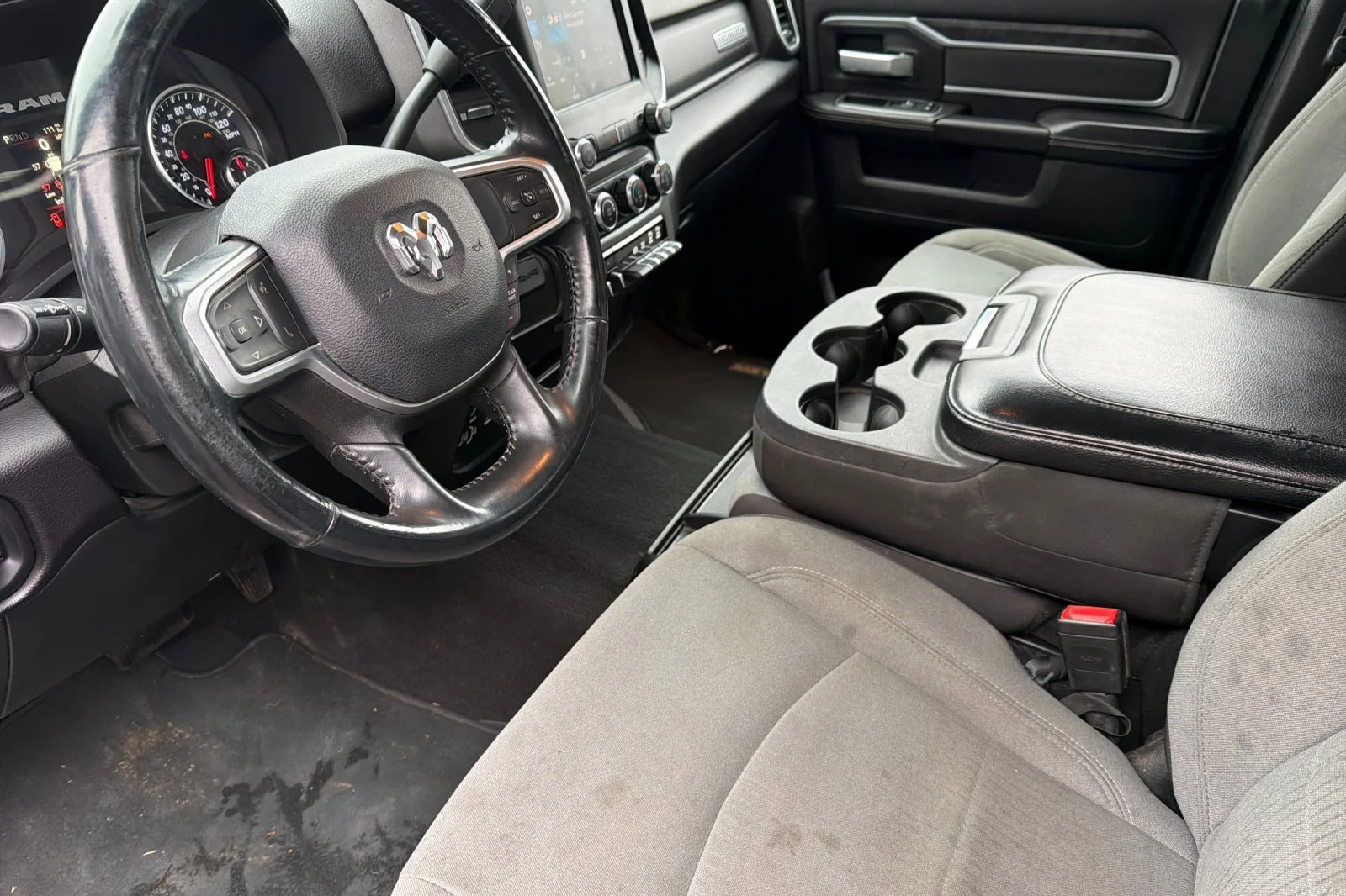 Used 2024 Bright White Clearcoat Ram Big Horn image 8