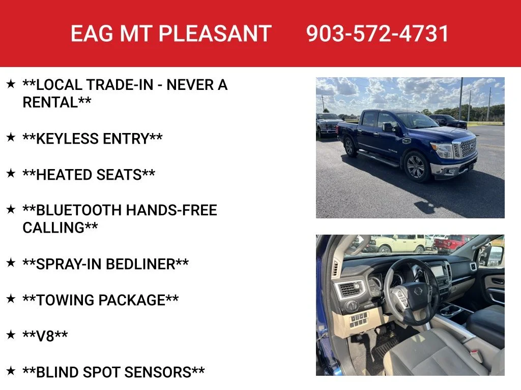 Used 2017 Deep Blue Pearl Nissan SV image 4