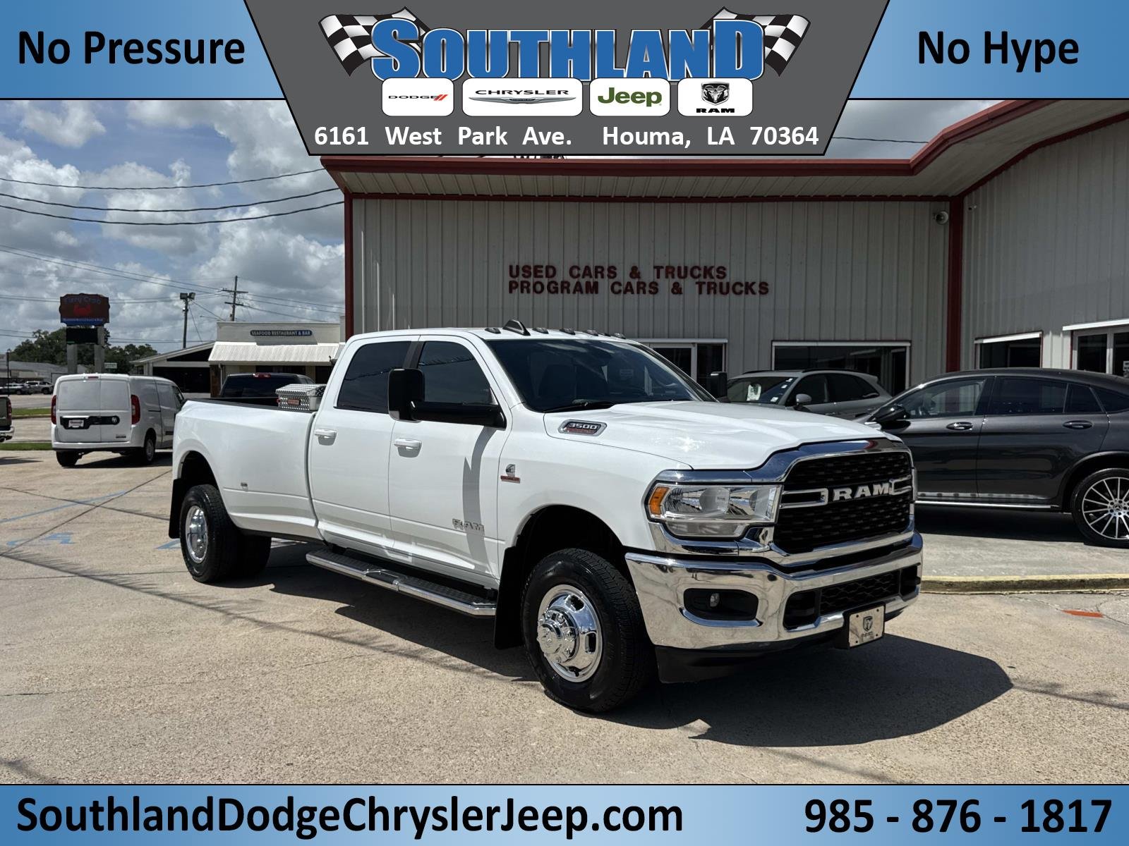 Used 2022 Bright White Clearcoat Ram Big Horn image 1