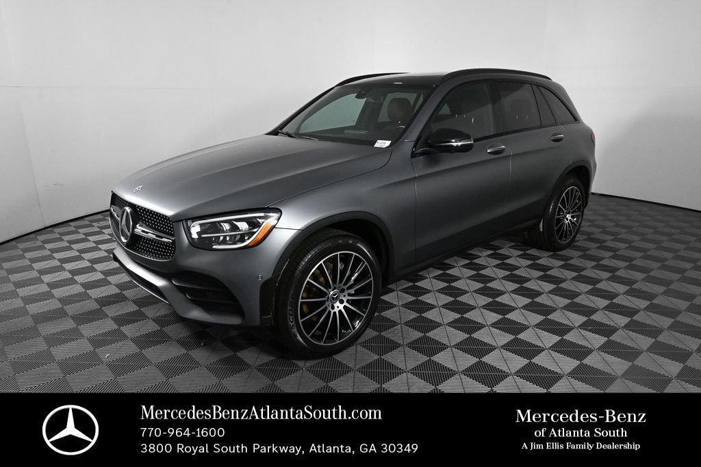 Certified Used 2021 Gray Mercedes-Benz GLC 300 image 1
