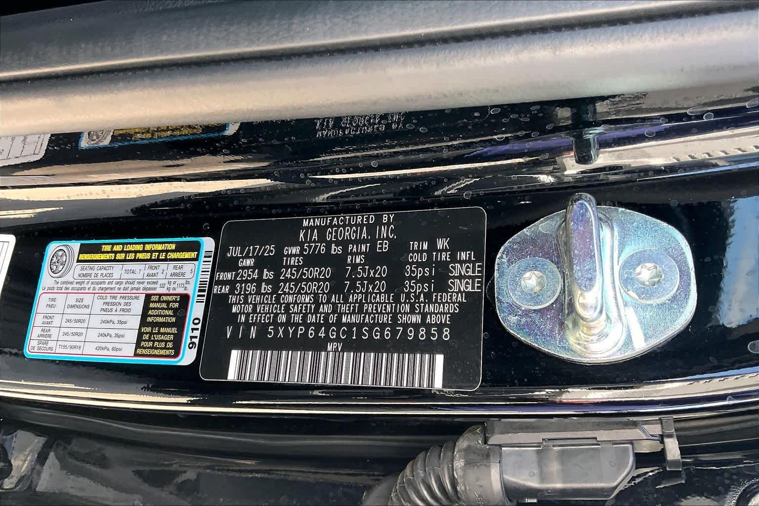 Used 2025 Ebony Black Kia S image 36