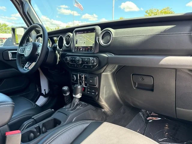 Used 2023 Bright White Clearcoat Jeep Sahara 4xe image 25