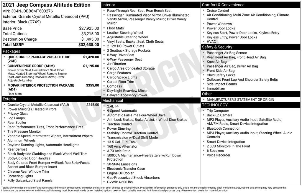 Used 2021 Gray Jeep Latitude image 9