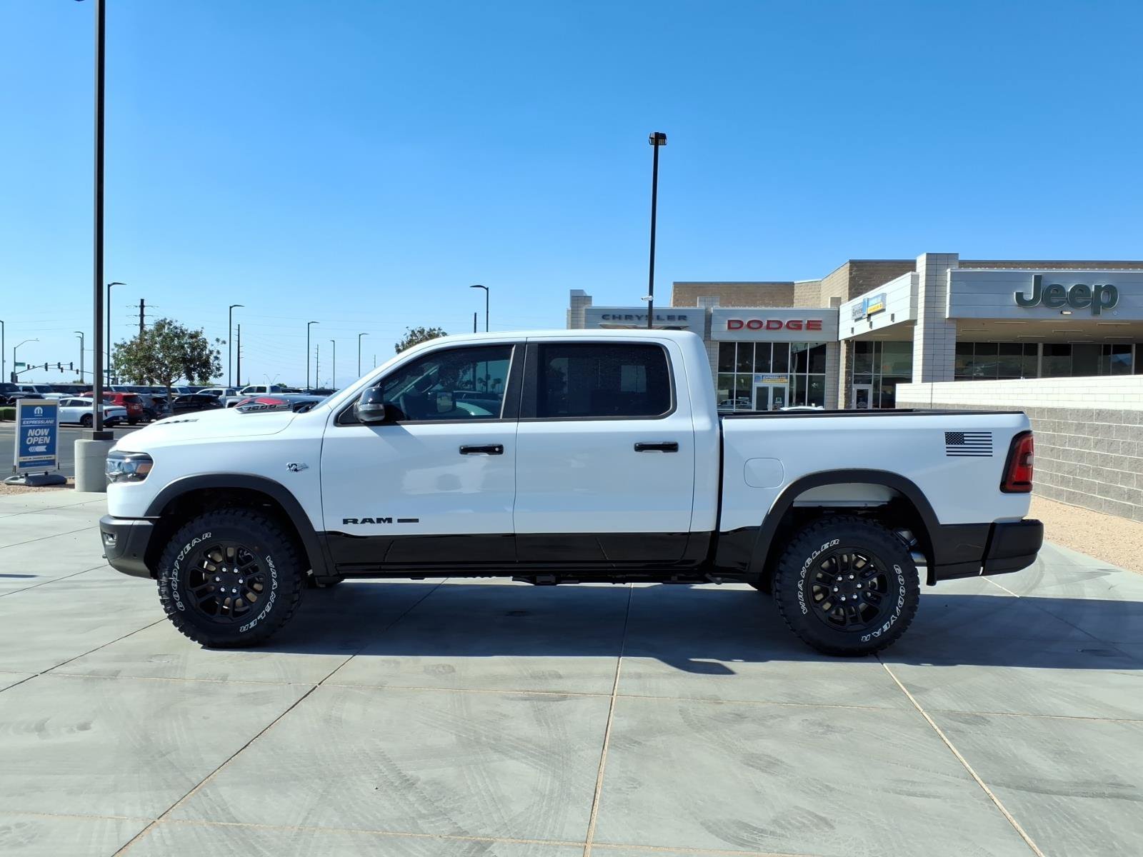 New 2026 Bright White Clear-Coat Exterior Paint RAM Rebel image 3