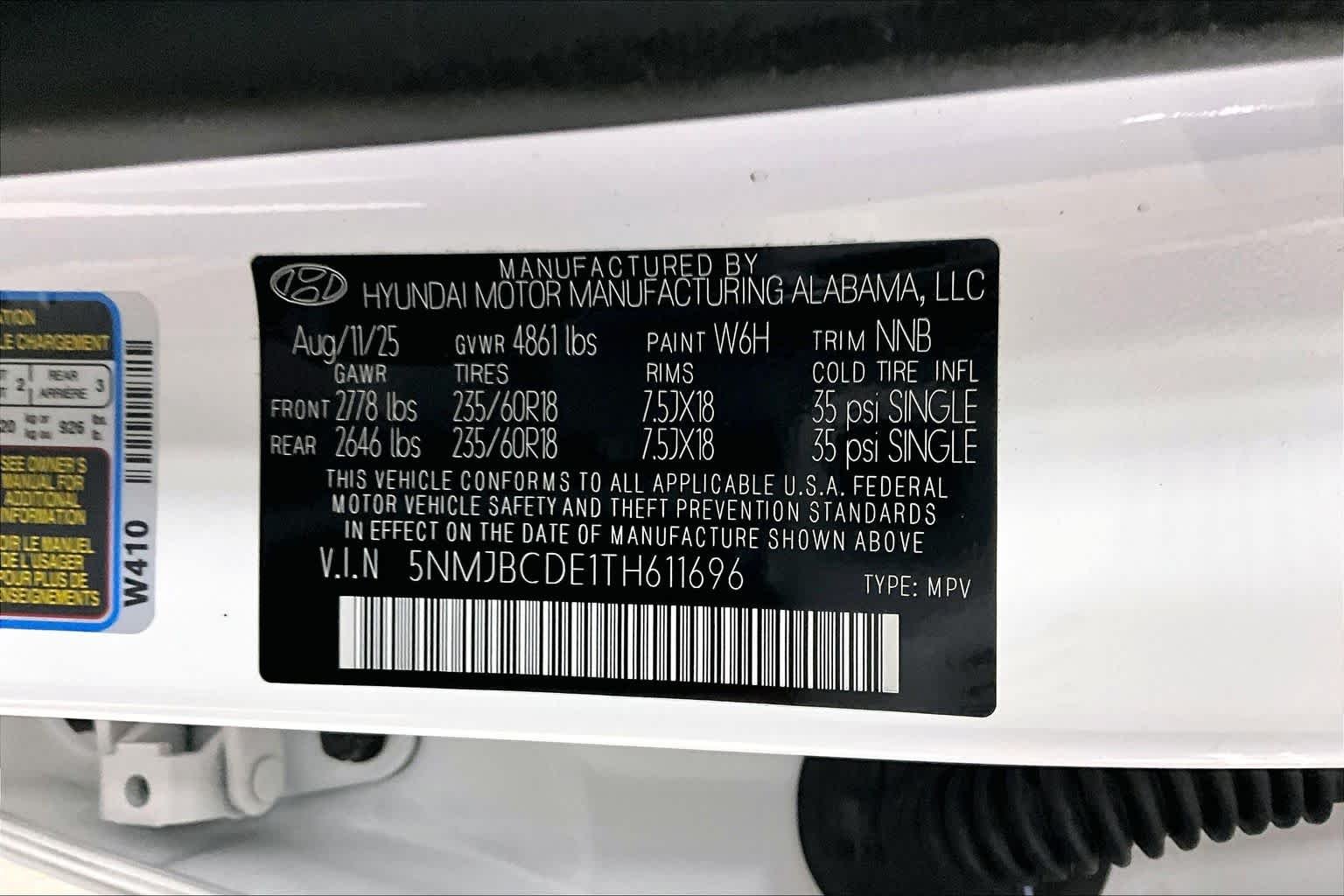 Used 2026 Serenity White Pearl Hyundai SEL image 36