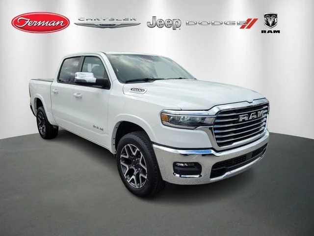 New 2026 Bright White Clear-Coat Exterior Paint RAM Laramie image 1