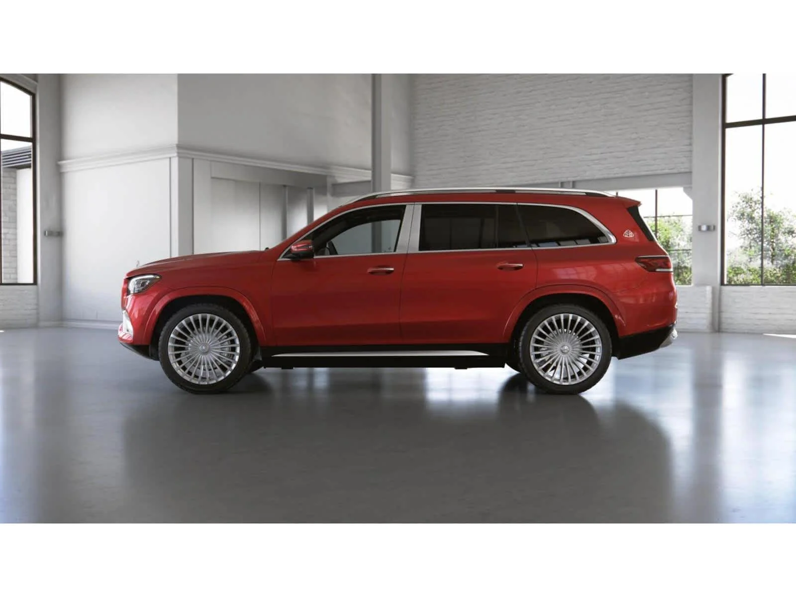 Used 2022 MANUFAKTUR Cardinal Red Metallic Mercedes-Benz Maybach GLS 600 image 34