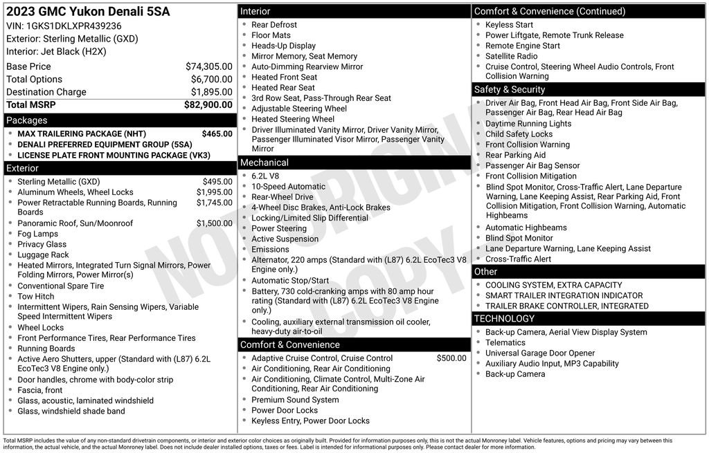 Used 2023 Silver GMC Denali image 3
