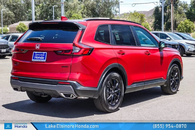 New 2026 Radiant Red Metallic Honda 2WD Sport-L Hybrid image 8