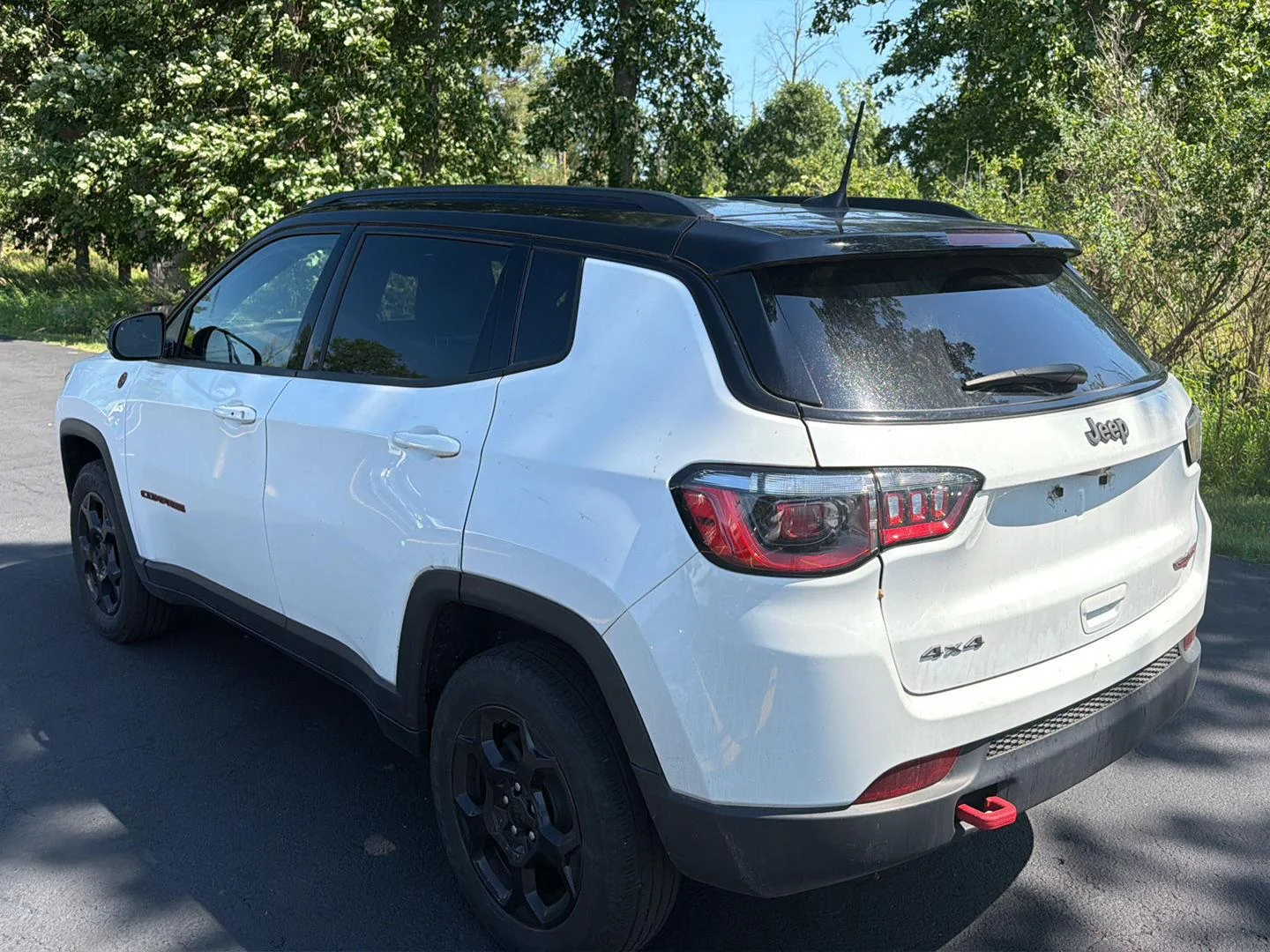 Used 2023 Bright White Clearcoat Jeep Trailhawk image 4
