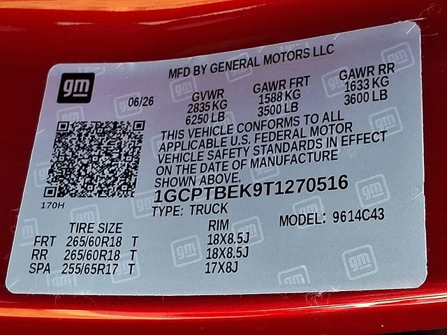 New 2026 Red Chevrolet Work Truck image 21
