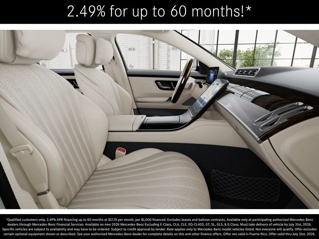 New 2026 MANUFAKTUR Moonlight White Metallic Mercedes-Benz S 500 image 4