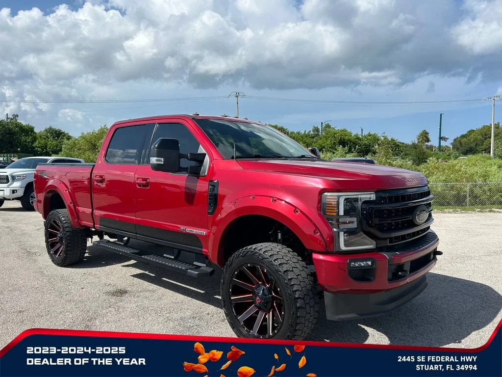 Used 2021 Red Ford LARIAT image 2