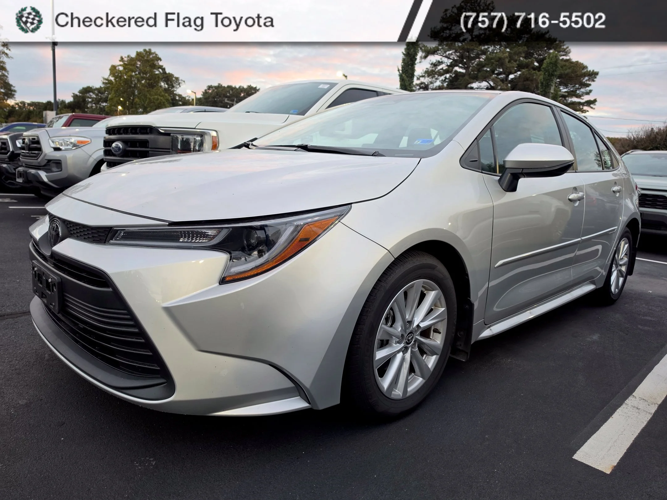 Used 2025 Classic Silver Metallic Toyota LE image 1