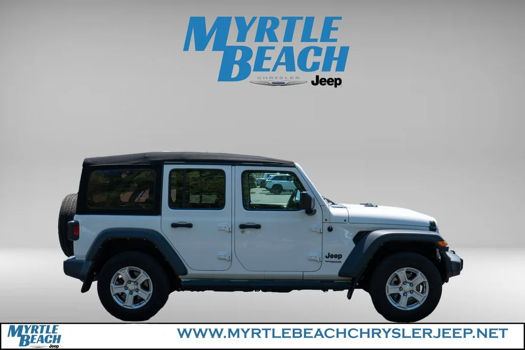 Used 2022 Bright White Clearcoat Jeep Unlimited Sport S image 7