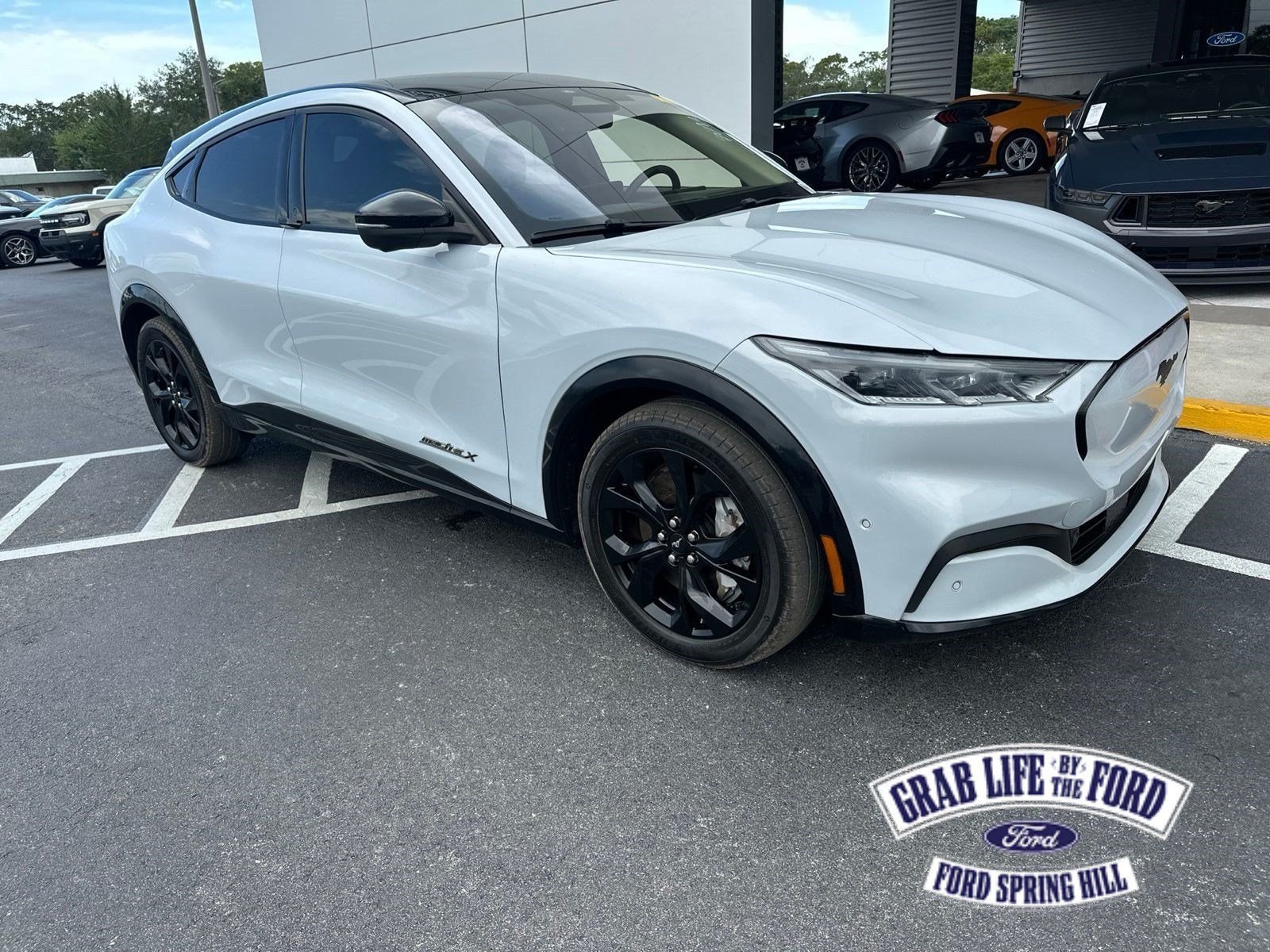 Used 2023 White Metallic Ford Premium image 1