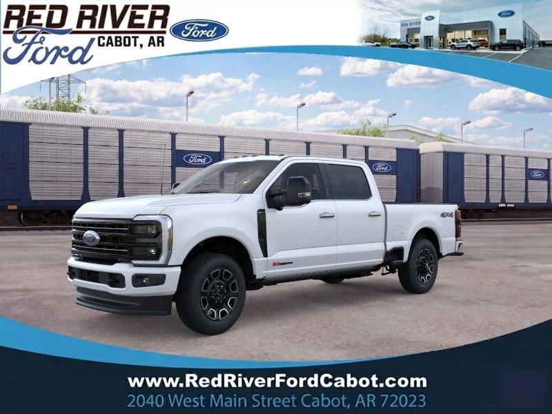 New 2026 Star White Metallic Tri-Coat Ford F-250® Platinum® image 1