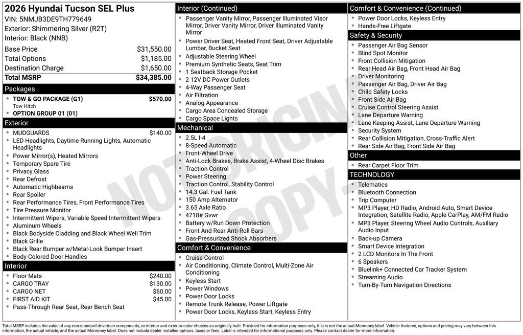 New 2026 Silver Hyundai SEL Plus FWD image 21
