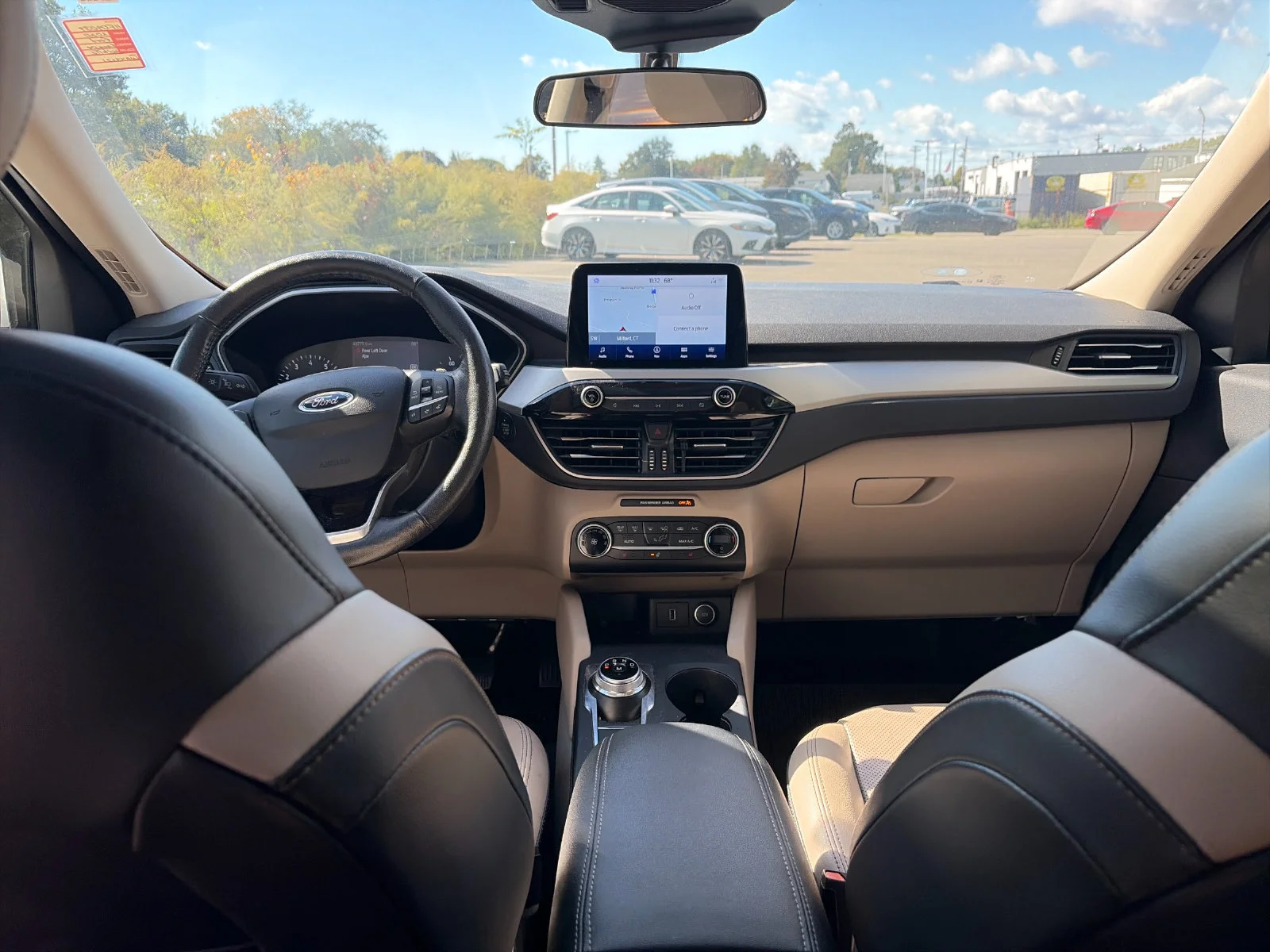 Used 2020 White Metallic Ford SEL image 14