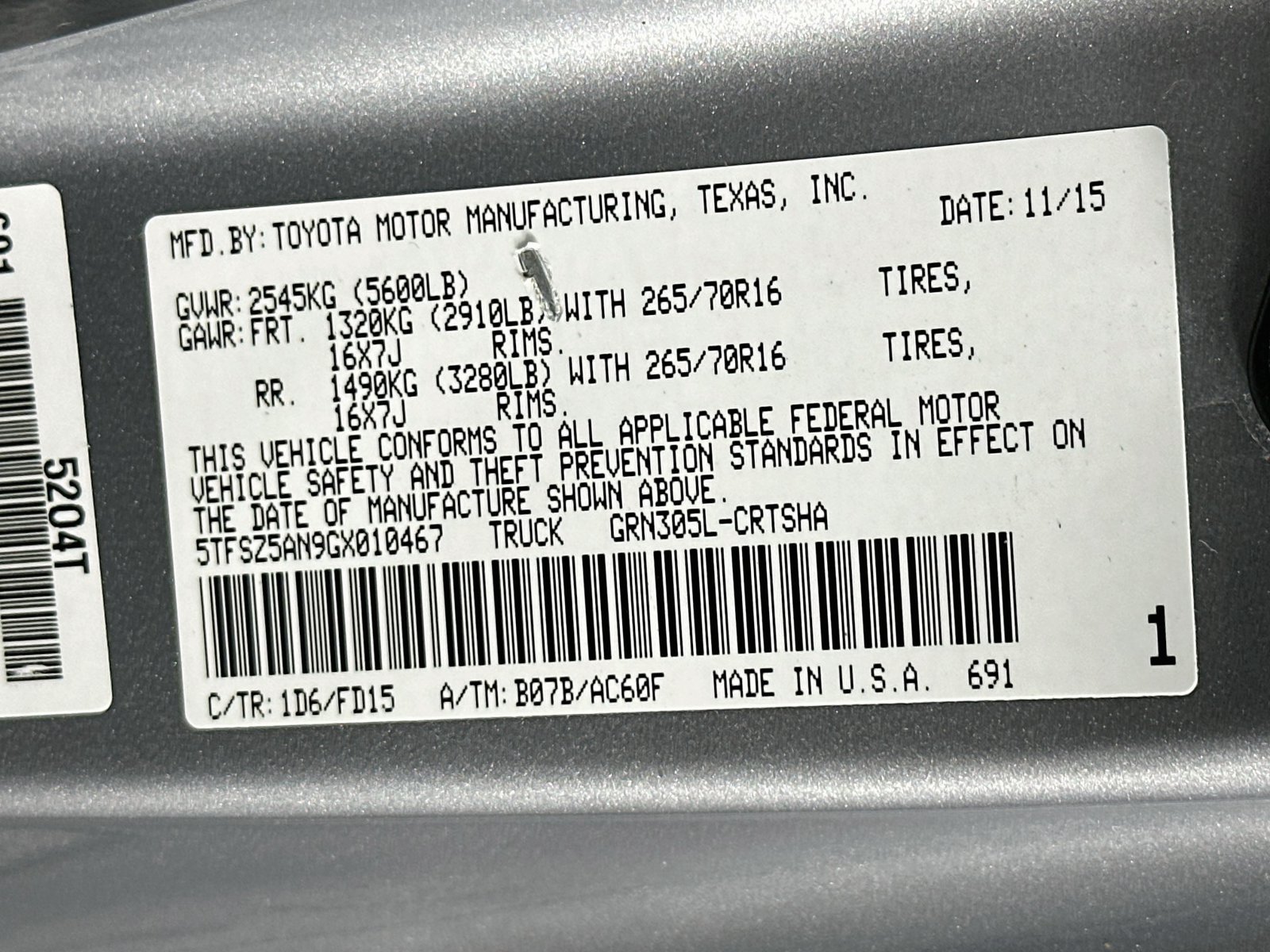 Used 2016 Silver Sky Metallic Toyota TRD Off-Road image 31