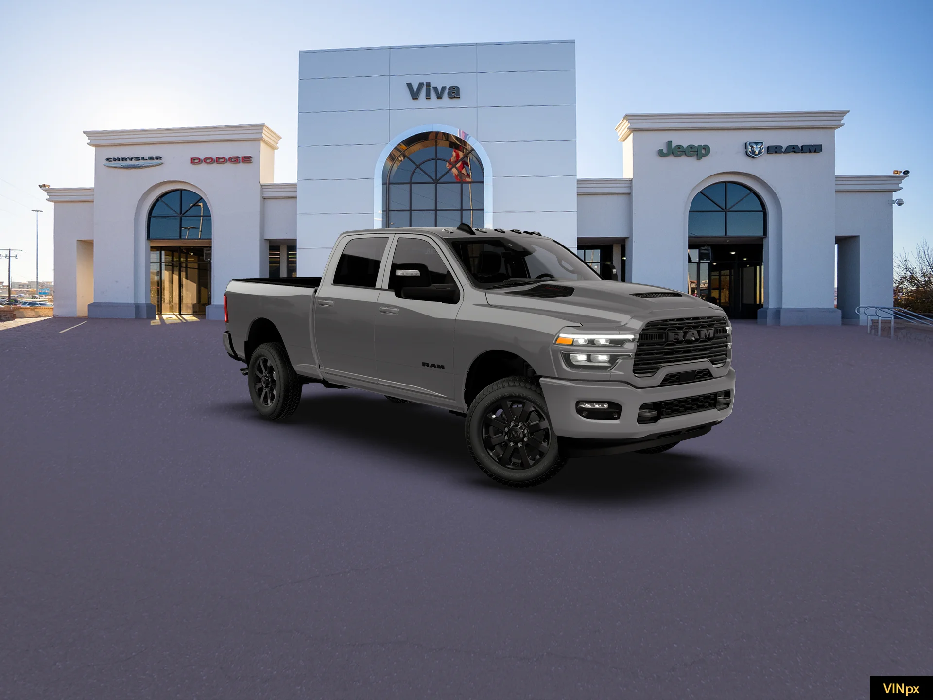 New 2026 Ceramic Gray Clear-Coat Exterior Paint RAM LARAMIE image 23